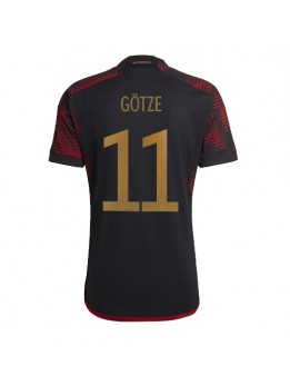 Moški Nogometna dresi replika Nemčija Mario Gotze #11 Gostujoči SP 2022 Kratek rokav